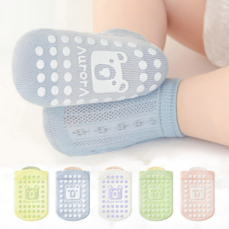 Unisex Baby Socks Non Slip - 5 pares de calcetines antideslizantes para