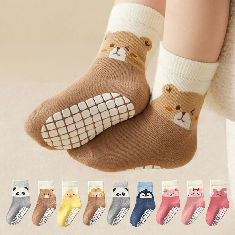 Unisex Baby Socks Non Slip - 3 pares de calcetines antideslizantes con