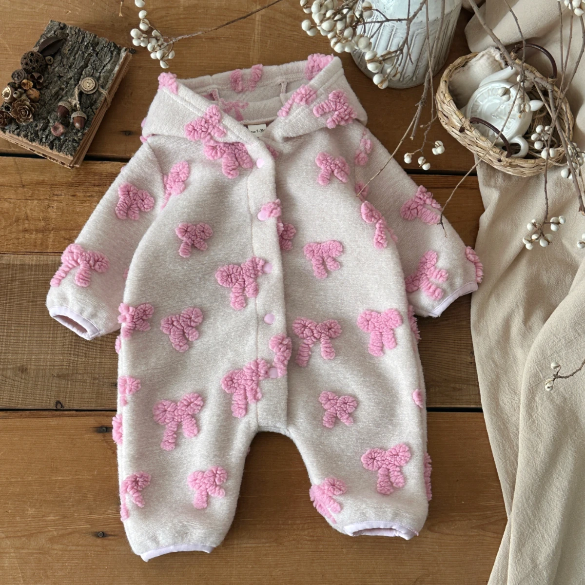Mono con capucha para bebé, co - Newborn Baby Girl Romper Floral reseña y precio